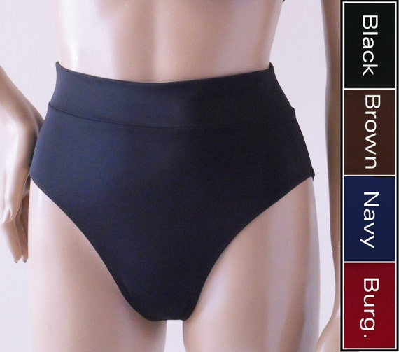 navy high waisted bikini bottoms