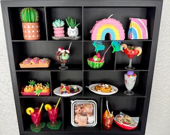 Wall Mounted Miniature Display Shelf | Compatible with Miniverse and Mini Brands