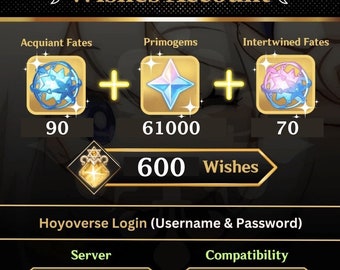 Genshin Account Asia Server / 61000 Primogem / 70 Intrecciati+90 Destini Conoscenti / AR50+ coltivato