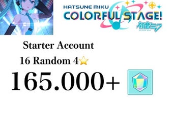 Project Sekai Colorful Stage [JAPAN] 165000 Gems | 16 Random 4-Star PJSK