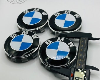 Set Of 4 Bmw Alloy Wheel Center Caps 68mm, Center Hub Caps For Bmw Cars 68mm