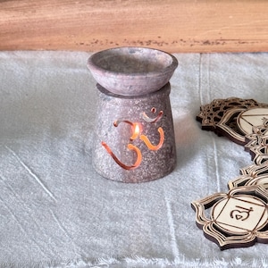 Soapstone Incense Burner, Oil Lamp and Aromatherapy Diffuser - Durable, Made to Last For Years