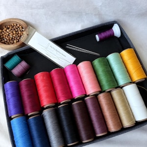 Spiritual Mala Making or Repairing Kit – Thread and Needle for DIY Mala Beads