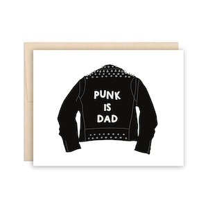 Lustige Punk Dad Vatertagskarte, Best Dad Karte, Rock n Roll Vatertag, lustiger Dad, Geburtstagskarte für Papa, Karte für Vater, neue Papa Karte