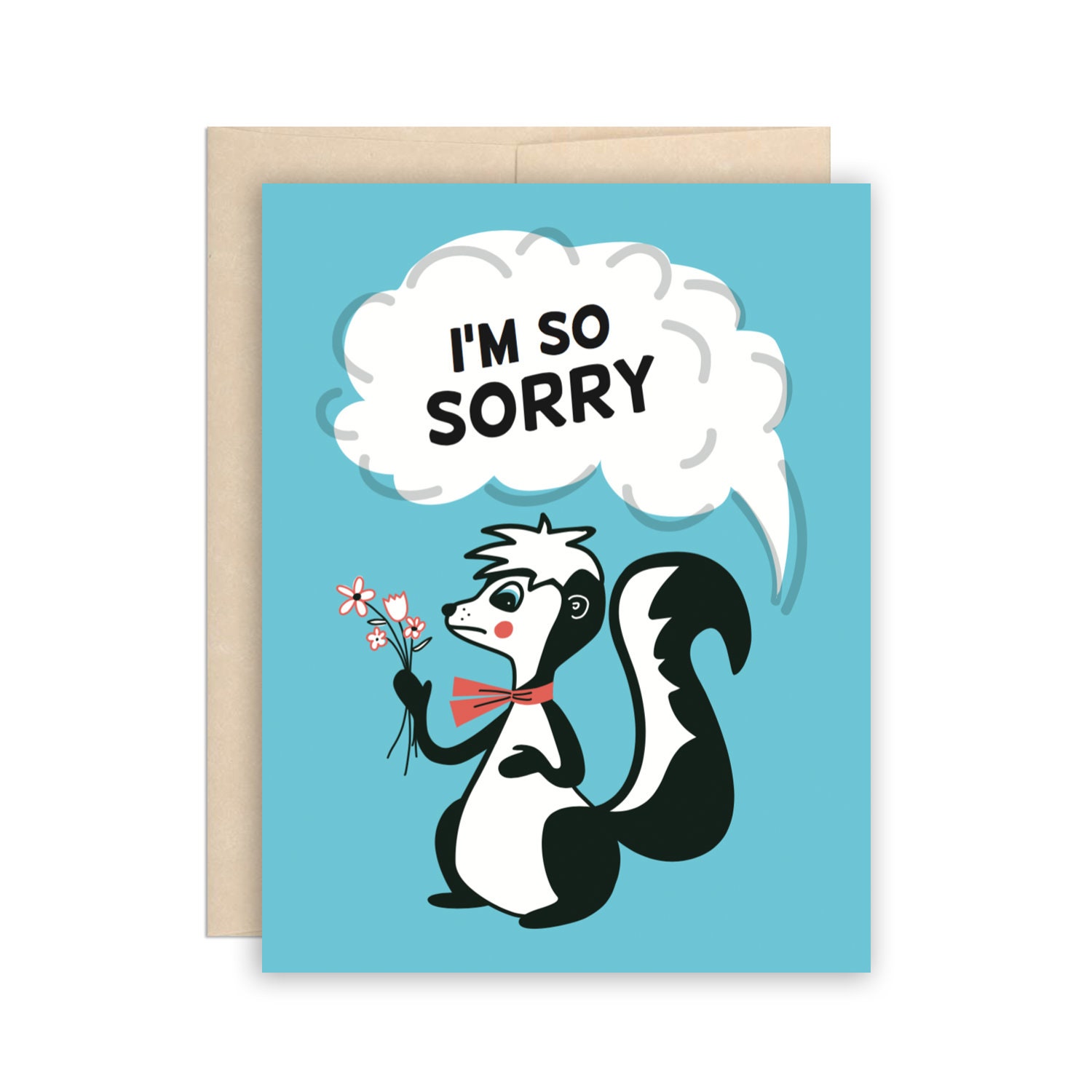 Verkauf lustige Sorry Karte ich bin so sorry Skunk Karte | Etsy