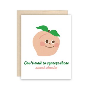 Peach Sweet Cheeks Cute New Baby Congrats Card, Congratulations Sweet New Baby Card, New Parents Card, Cute Bird Babies Card, New Mom Card