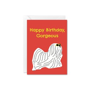 Biglietto di auguri per il compleanno di un cane elegante, mini biglietto di auguri per il compleanno, biglietto di auguri per la festa di compleanno, biglietto di auguri per il cane divertente