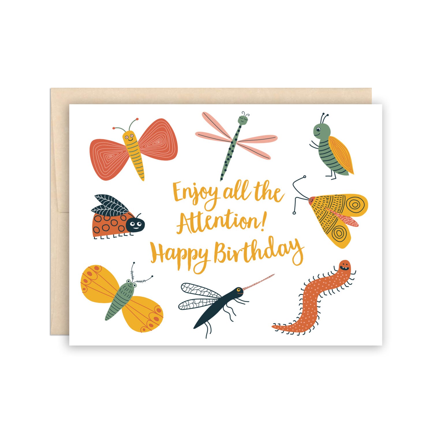 Funny Happy Birthday Bug Card Cute Bugs Birthday Card Funny | Etsy