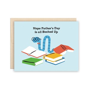 OFERTA Tarjeta del Día del Padre para Papá Ratón de Biblioteca Tarjeta de Felicitación para el Día del Padre Tarjeta para Papá Amante de los Libros Tarjeta para Papá Lector Tarjeta para Padre