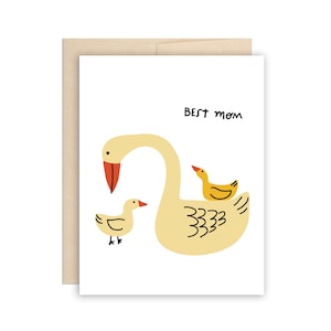 Schwan Beste Mama Muttertagskarte Mama Karte Alles Gute zum Muttertag Grußkarte Mama Karte Alles Gute zum Geburtstag Mama Karte Süße Karte
