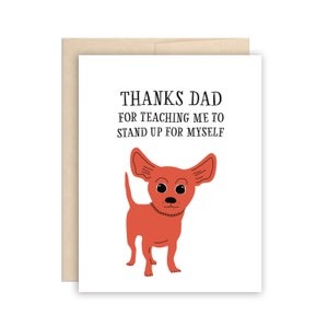 SALE - Lustige Chihuahua-Vatertagskarte, glückliche Vatertags-Grußkarte, Hunde-Papa-Karte, Geburtstags-Papa-Karte, niedliche Chihuahua-Karte