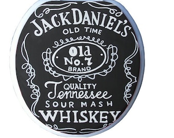 Bar Liquor Label Hand Painted Toilet Seat Dad Man Cave Gift