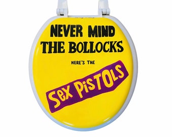 Sex Pistols Hand Painted Toilet Seat Bathroom Remodel Decor Gift Punk Rock Free Shipping