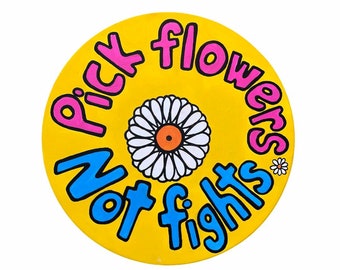 Upcycled Vinyl Record Wall Decor: Hand Painted Floral Art