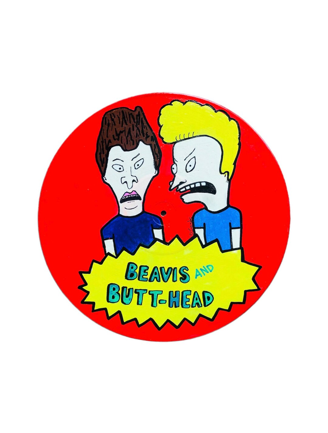 Beavis and Butt-head Painted Vinyl Record Album, Gift