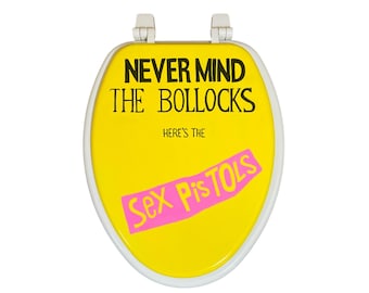 Sex Pistols Hand Painted Toilet Seat Bathroom Remodel Decor Gift Punk Rock Music Lover