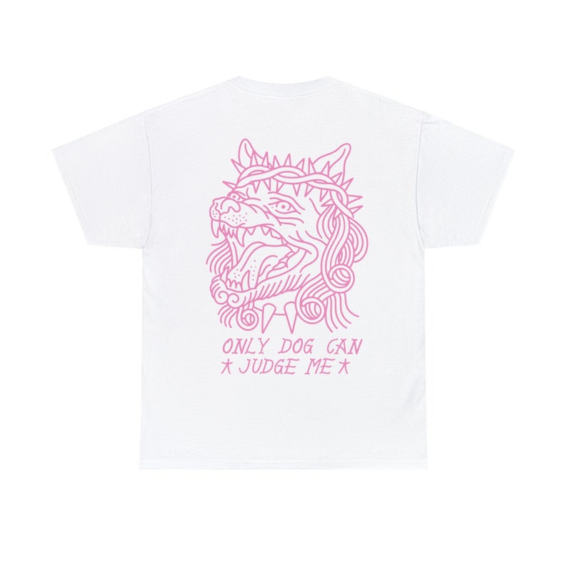 Tshirt ''Only dog can judge me'' immagine 1