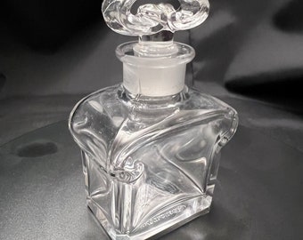 Vintage GUERLAIN (France) "Mitsouko" Cristal Nancy 90ml 3 oz Glass Perfume Bottle Only - Signed/Numbered (#257) 1920-1935