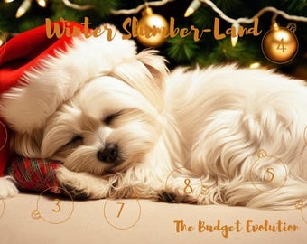 Winter Slumber Land Puppy Challenge A5 Savings DIY Scratch and Save