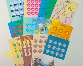 Monthly Mini Savings Challenge, 12 month challenge, Budget, Roll and Save, Low Income