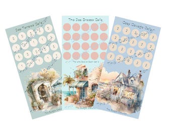 Seaside Cafe Series 1 A6 Savings Challenge, Mini