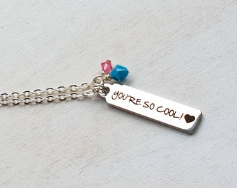 You're so cool charm necklace inspired by True Romance