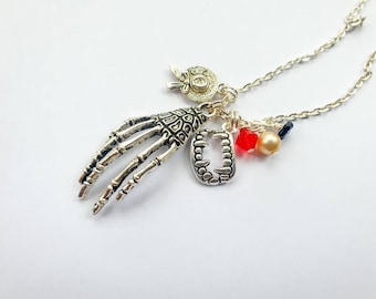 Charm necklace inspired by Lady Dimitrescu from Resident Evil