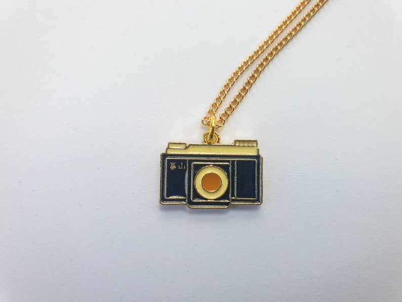 Shutterbug Retro Camera Charm Necklace. image 2