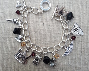 Phryne bracelet | inspired by Miss Fisher's Murder Mysteries| Charm Bracelet