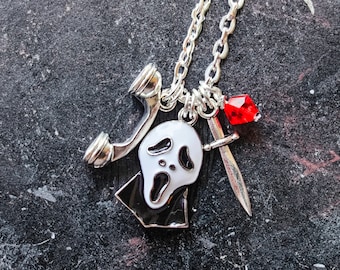 Don't Hang Up Ghostly Charm Necklace