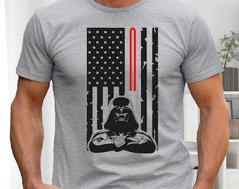 Star Wars Darth Vader USA Flag Shirt, Galaxy's Edge Shirt, Darth Vader Dad Shirt, Father's Day Shirt, Disneyland Vacation Tee, Star Wars Fun