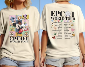Disney Epcot World Tour 2026 Shirt, Mickey Drink Around The World Shirt, Disneyland Family Matching Trip T-Shirt, Disneyworld Traveler Shirt