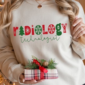 Radiologie Tech Weihnachtshemd, Radiologie-Abteilung Shirt, Technologe Weihnachtshemd, Röntgen Tech Sweatshirt, Radiologie Tech Feiertags-Shirt