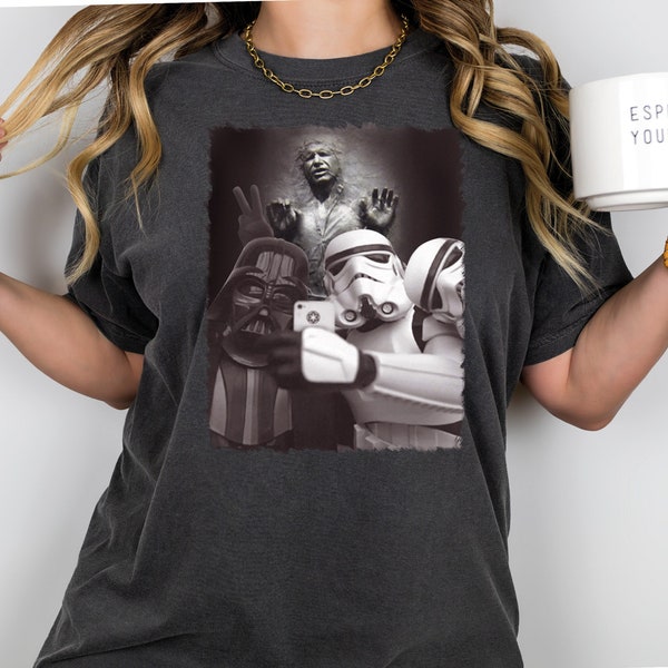 Star Wars Storm Trooper Darth Vader Selfie Shirt, Disney Star Wars Shirt, Galaxy's Edge Shirt, Star Wars Fan Shirt, Disneyland Trip Shirt