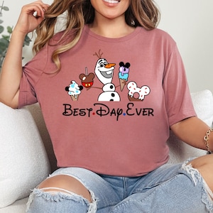 Disney Olaf Best Day Ever Snacks Shirt, Disney Frozen Sweatshirt, Disneyland Snowman Tee, Disney World Tee, Disney Family Tee, Disney Kids