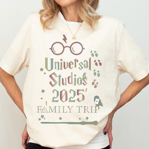 Vintage Universal Studios Shirt, Universal Studios Family Trip 2025 Shirt, Family Matching Vacation Shirt, Wizard House School Sweatshirt
