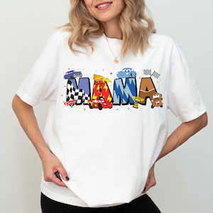Cars Mama Shirt, Disney Pixar Cars Mama Sweatshirt, McQueen Mater Mom Sweater, Sally Mommy Tee, Disneyland Mother's Day Trip Hoodie