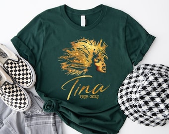 Chemise Tina Turner RIP, chemise Memorial Tina Turner, chemise Tina Turner 1939-2023, chemise Tina Turner, chemise de fans de musique rock, chemise musicale Tina