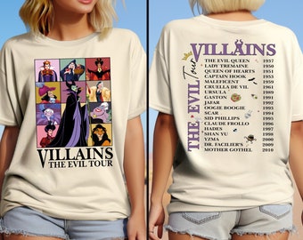Disney Villains The Evil Shirt, Disney Evil Queens Tee, Retro Disney Villains Characters Shirt, Evil Queen Matching Shirt, Bad Witches Shirt