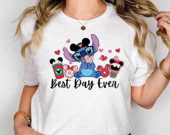 Disney Stitch Snacks Shirt, Best Day Ever Shirt, Disney Girls Trip Shirt, Disneyland Family Trip Shirt, Disney Drink'ng Vacation Shirt