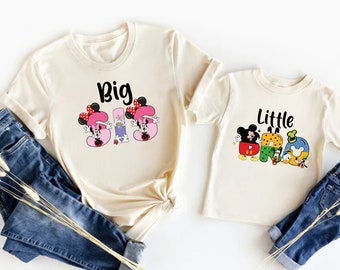 Disney Big Bro Little Sis Shirt, Mickey Family Shirt, Shirt, Pregnancy Announcement, Disneyland Donald Goofy Pluto Matching Tees