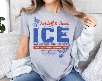 Disney Frozen Kristoff Svens Eis Shirt, Olaf Arendelle Kingdom Shirt, Ernte und Lieferung T-Shirt, Disneyland Reise Shirt, Disney Frozen T-Shirt