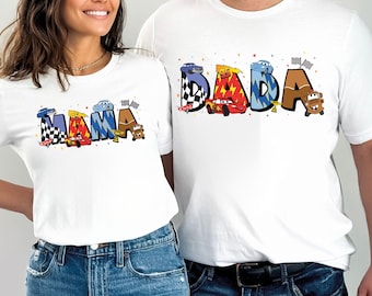 Disney Cars Family Shirt, Lightning McQueen Mama Shirt, Disney Cars Dada Shirt, Disney Cars Land Shirt, Piston Cup Shirt, Disney Cars Auntie