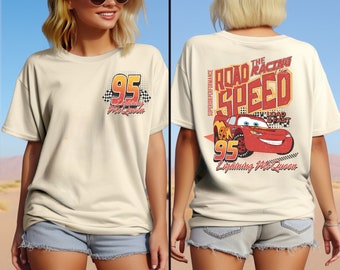 Lightning McQueen Shirt, Load And Fast Road Speed Shirt, Piston Cup Champion Shirt, Radiator Spring Cars Movie Shirt, McQueen 95 Shirt