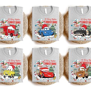 Disney Cars Christmas Shirt, McQueen Merry Holidays Shirts, Tow Mater Christmas Shirt, Disney Family Xmas Trip Tee, Disneyland Cars Xmas Tee