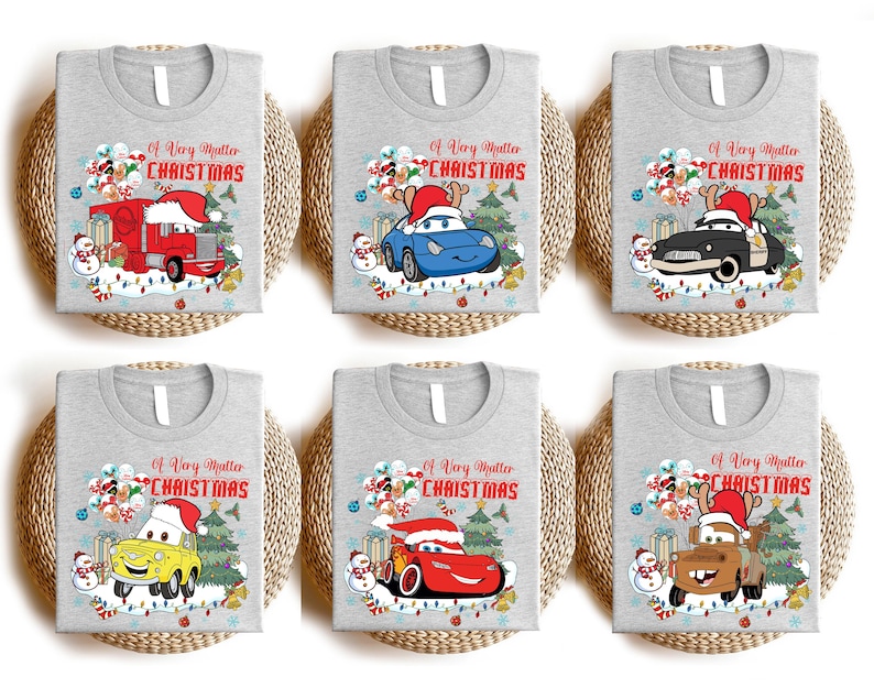 Disney Cars Christmas Shirt, McQueen Merry Holidays Shirts, Tow Mater Christmas Shirt, Disney Family Xmas Trip Tee, Disneyland Cars Xmas Tee