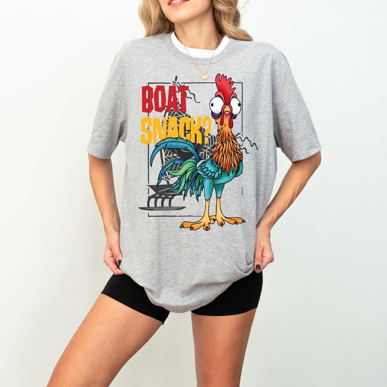 Boat Snack Hei Hei Shirt, Disney Snacks Sweatshirt, Hei Hei Kids Tee, Moana Chicken Tee, Disneyland Snacking Shirt, I'm Here For The Snacks