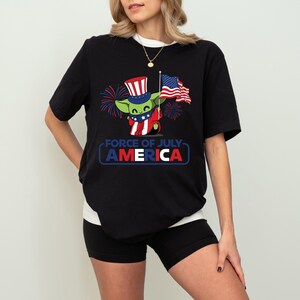 Baby Yoda Force Of July America Shirt, Yoda American Flag Shirt, Star Wars Fourth Of July Sweatshirt, Independence Day Freedom Shirt