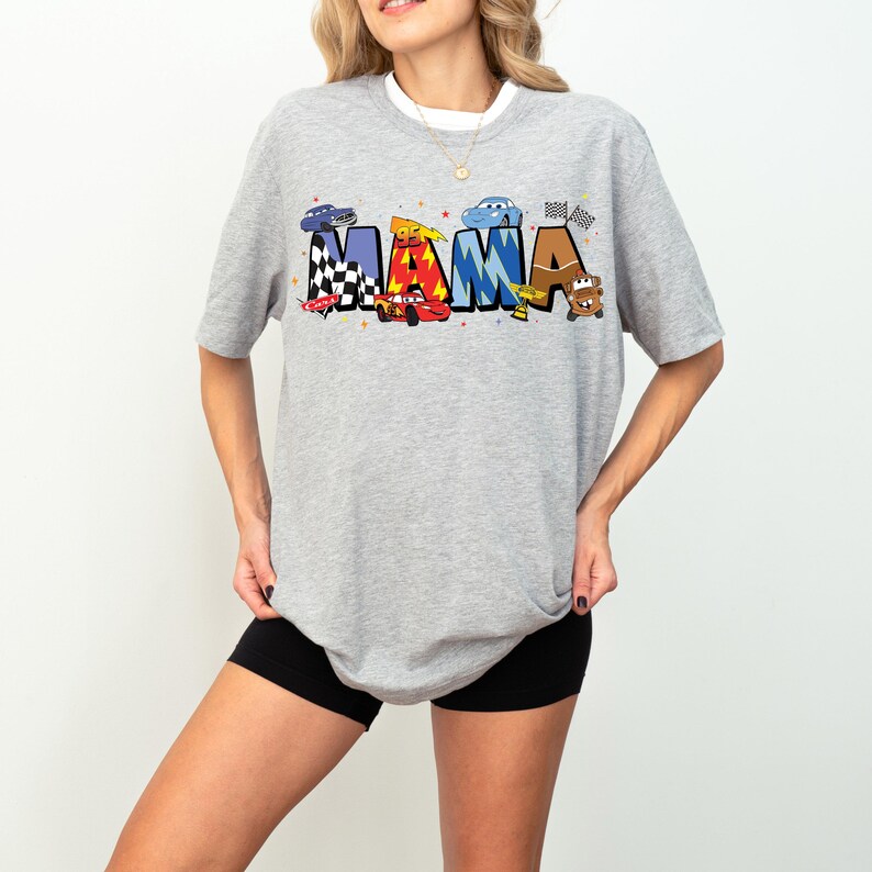 Cars Mama Shirt, Disney Pixar Cars Mama Sweatshirt, McQueen Mater Mom Sweater, Sally Mommy Tee, Disneyland Mother's Day Trip Hoodie