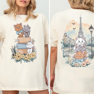 Disney The Aristocats Shirt, Marie Toulouse Berlioz Cats T-Shirt, Cat Lover Shirt, Animal Kingdom Shirt, Disneyland Girls Trip Sweatshirt